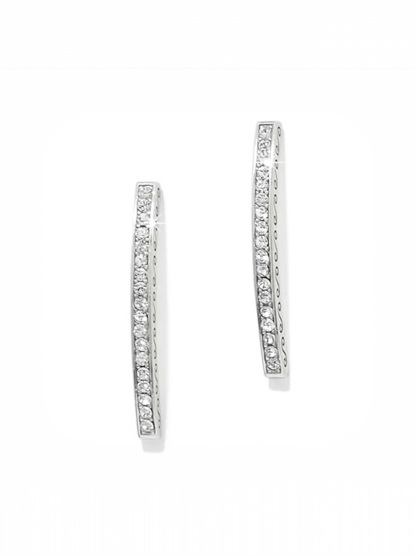 Brighton Meridian Geo Bar Post Earrings - Silver