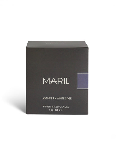 Maril 8 oz. Candle | Lavender & White Sage *Pickup Only Item