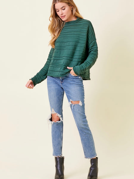 Eileen Textured Sweater - Green