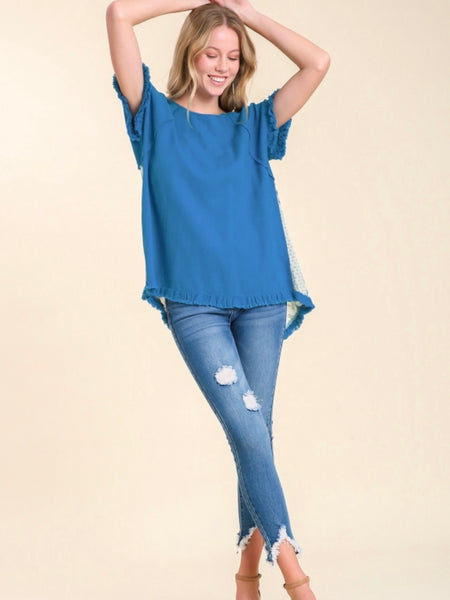 Aliza Top - French Blue