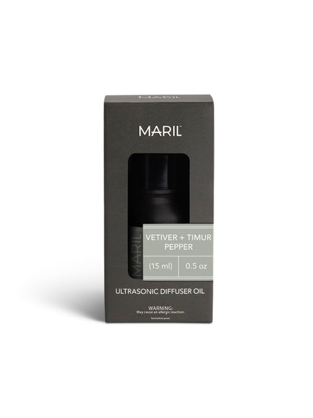 Maril Ultrasonic Diffuser Oil | Vetiver + Timur Pepper *Pickup Only Item