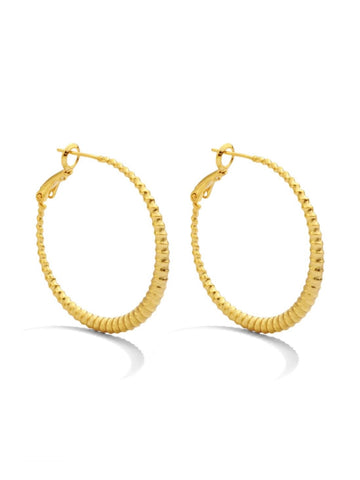 On-Trend Lever Back Hoops | Gold