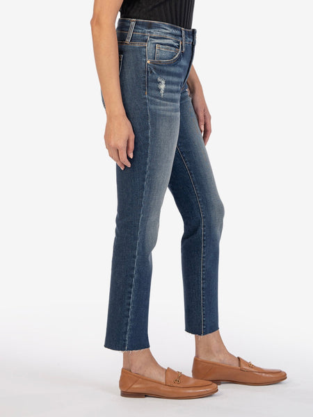 Reese High Rise Fab Ab Ankle Straight Leg - Acquired Wash