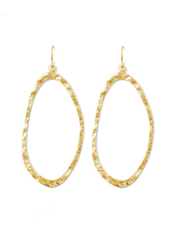 Long Abstract Gilded Earrings | Gold