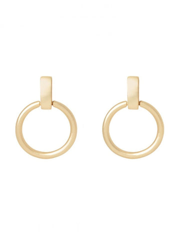 Simple Ring Earrings | Gold