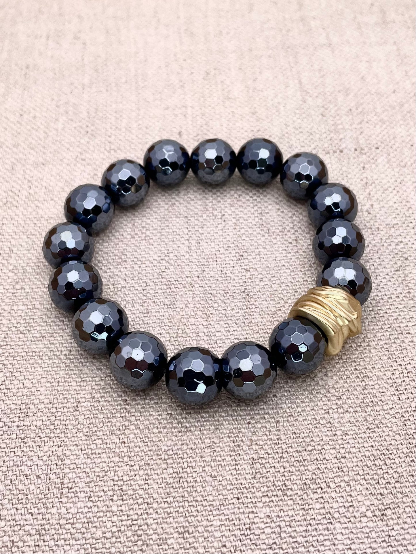 Tillie Bracelet - Electroplated Onyx