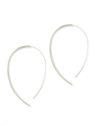 Large Pull Through Hoops | Silver