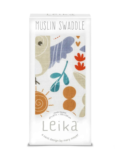 Leika Swaddling Blanket - Owl & Bunny