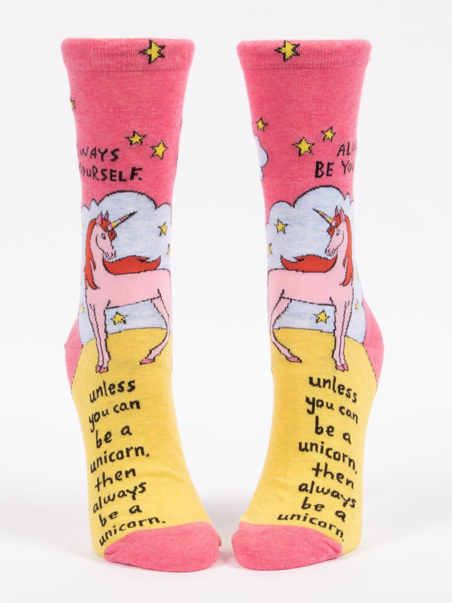 Women’s Always Be Yourself Unless You Can Be a Unicorn Crew Socks