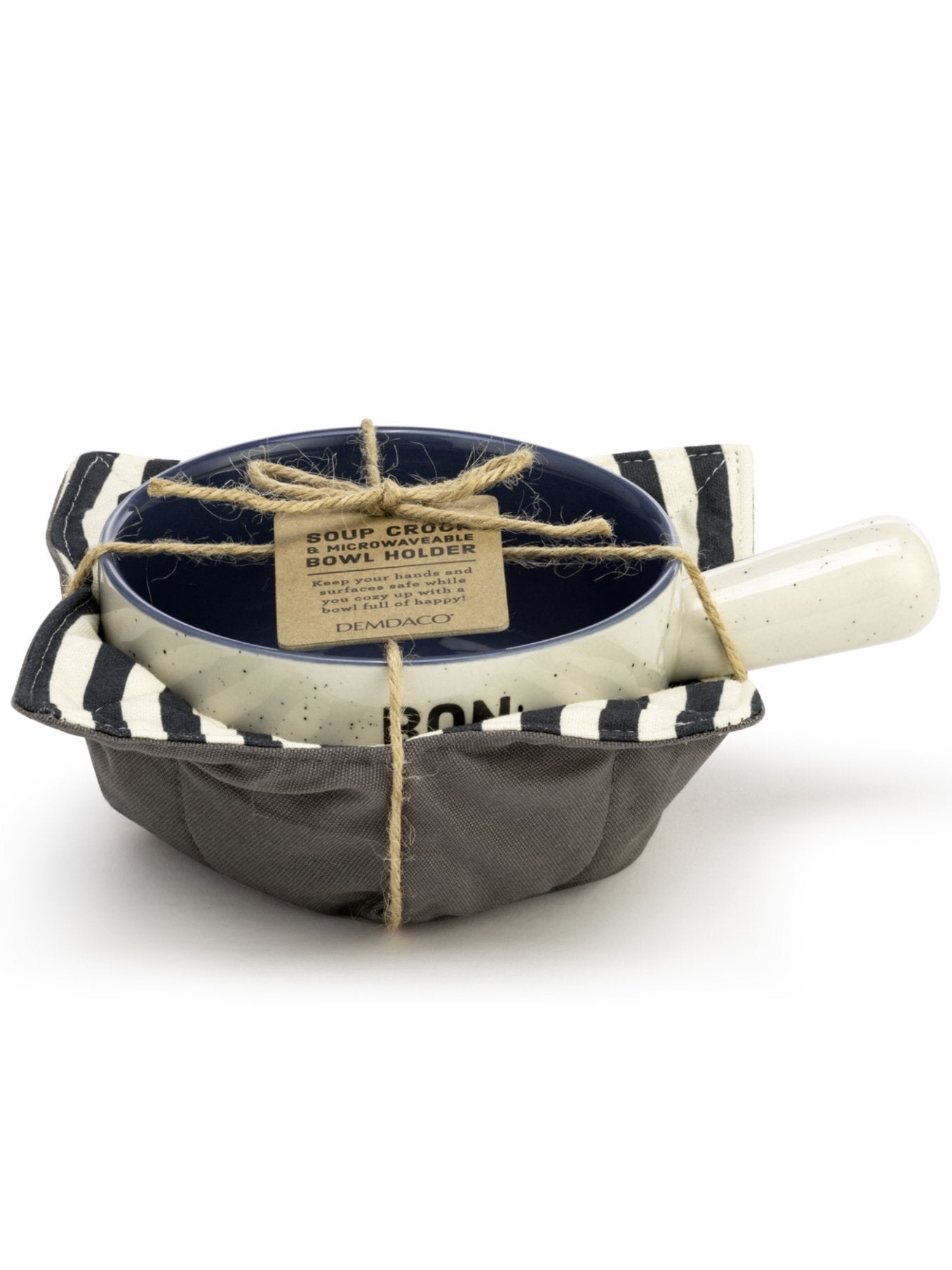 Soup Crock & Bowl Cozy - Bon Appétit