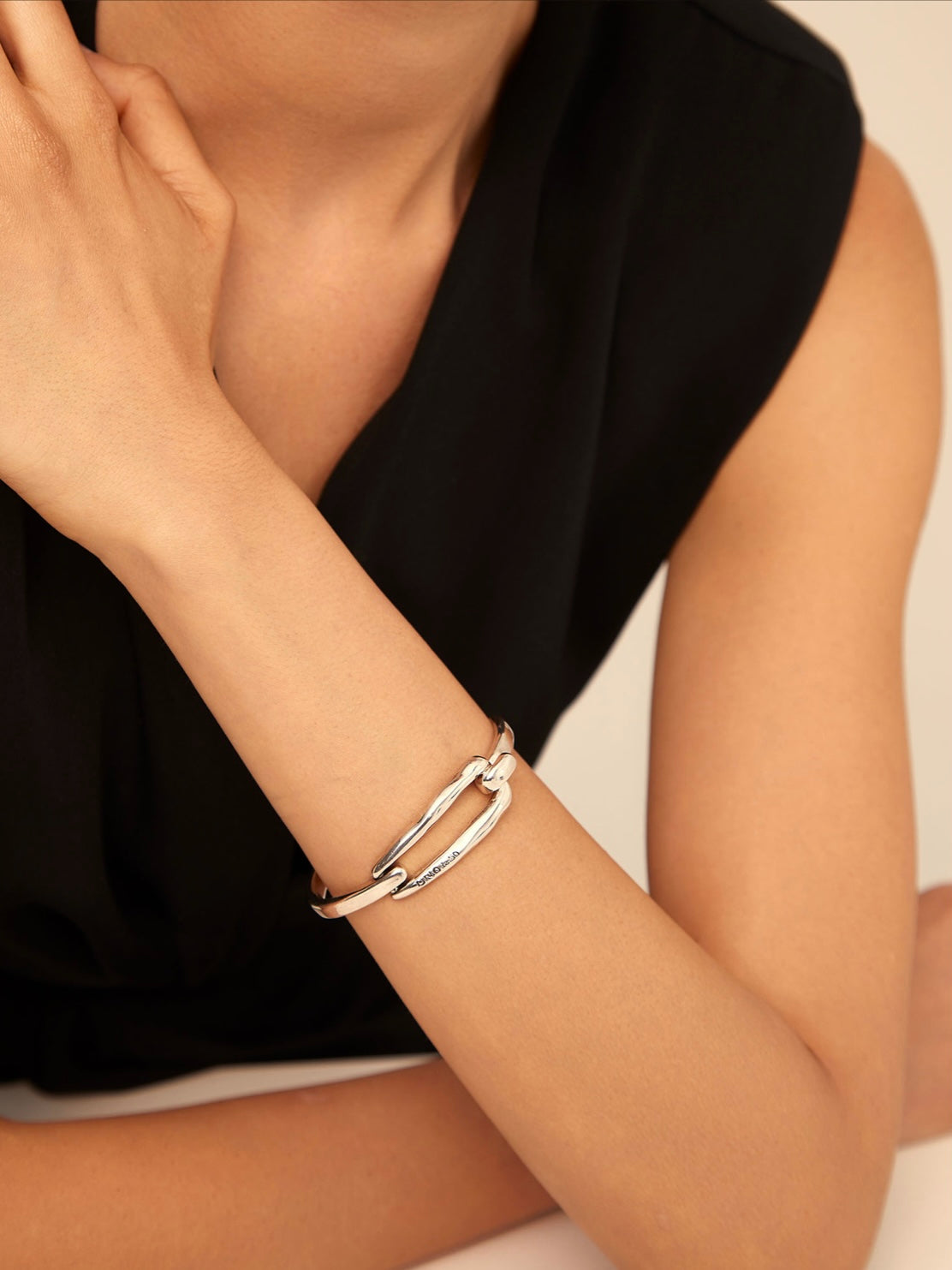 Tied Bracelet - Silver