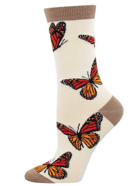 Women’s Bamboo Monarchy Socks Ivory Heather