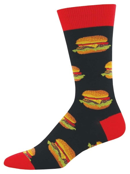 Men’s Good Burger Socks Black