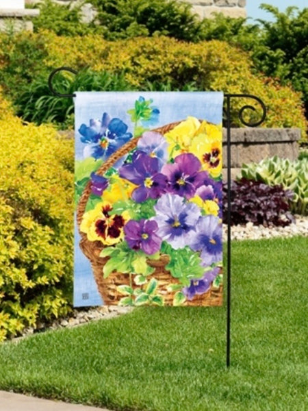 Pansy Blooms Garden Flag (Flag Stand Sold Separately)