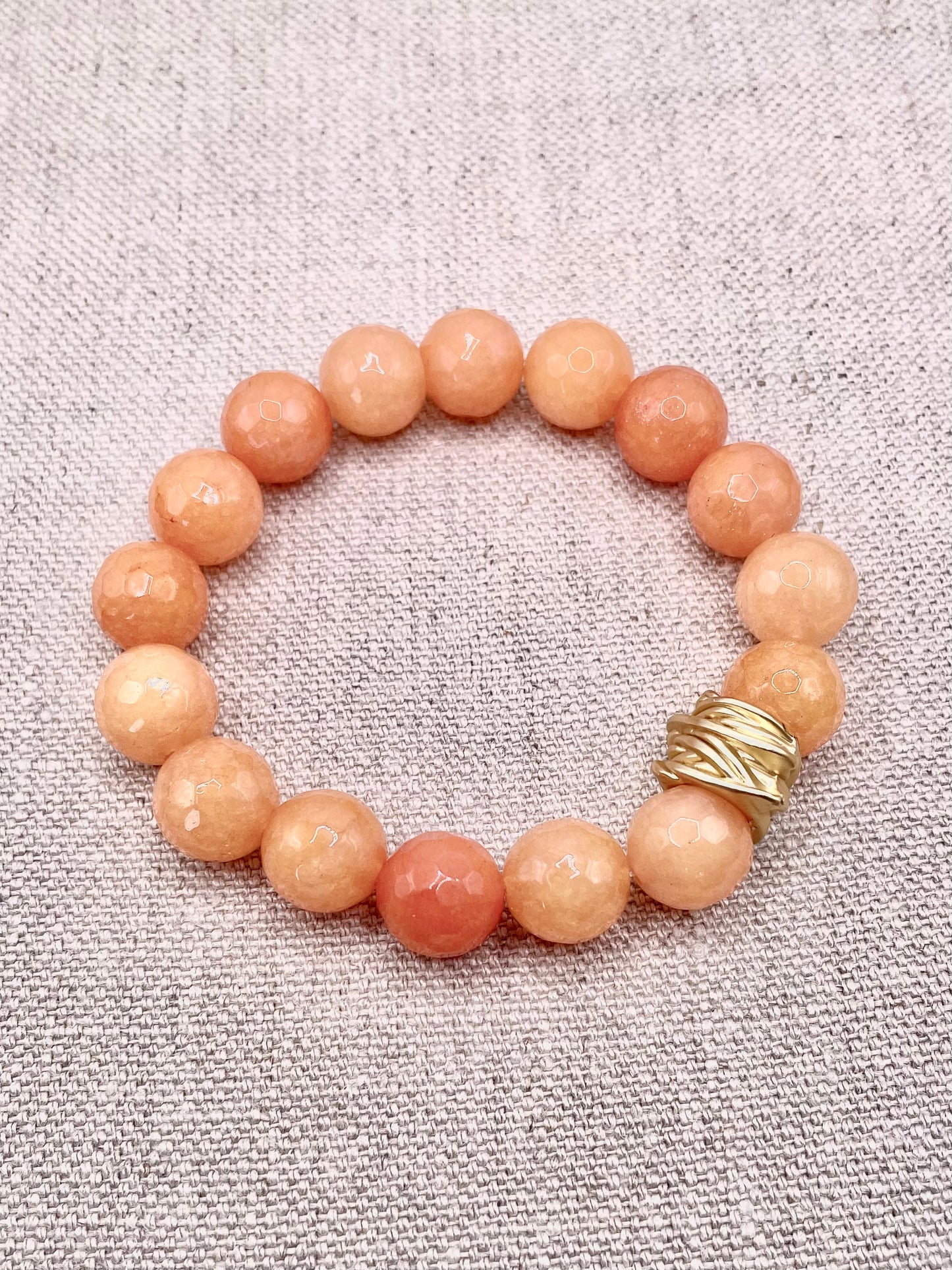 Tillie Bracelet - Tangerine Jade