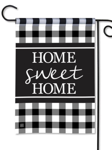 Black And White Check Garden Flag (Flag Stand Sold Separately)