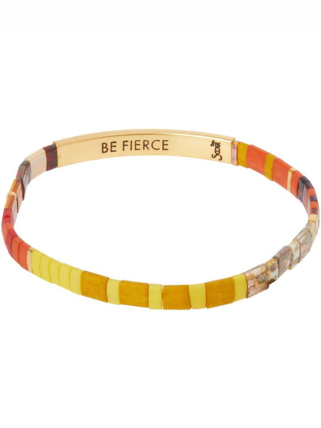 Good Karma Miyuki Bracelet | Be Fierce - Sunset/Gold