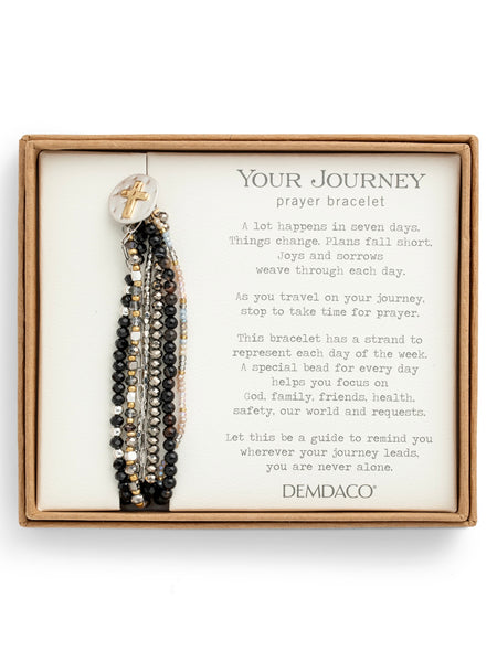 Your Journey Prayer Bracelet - Black