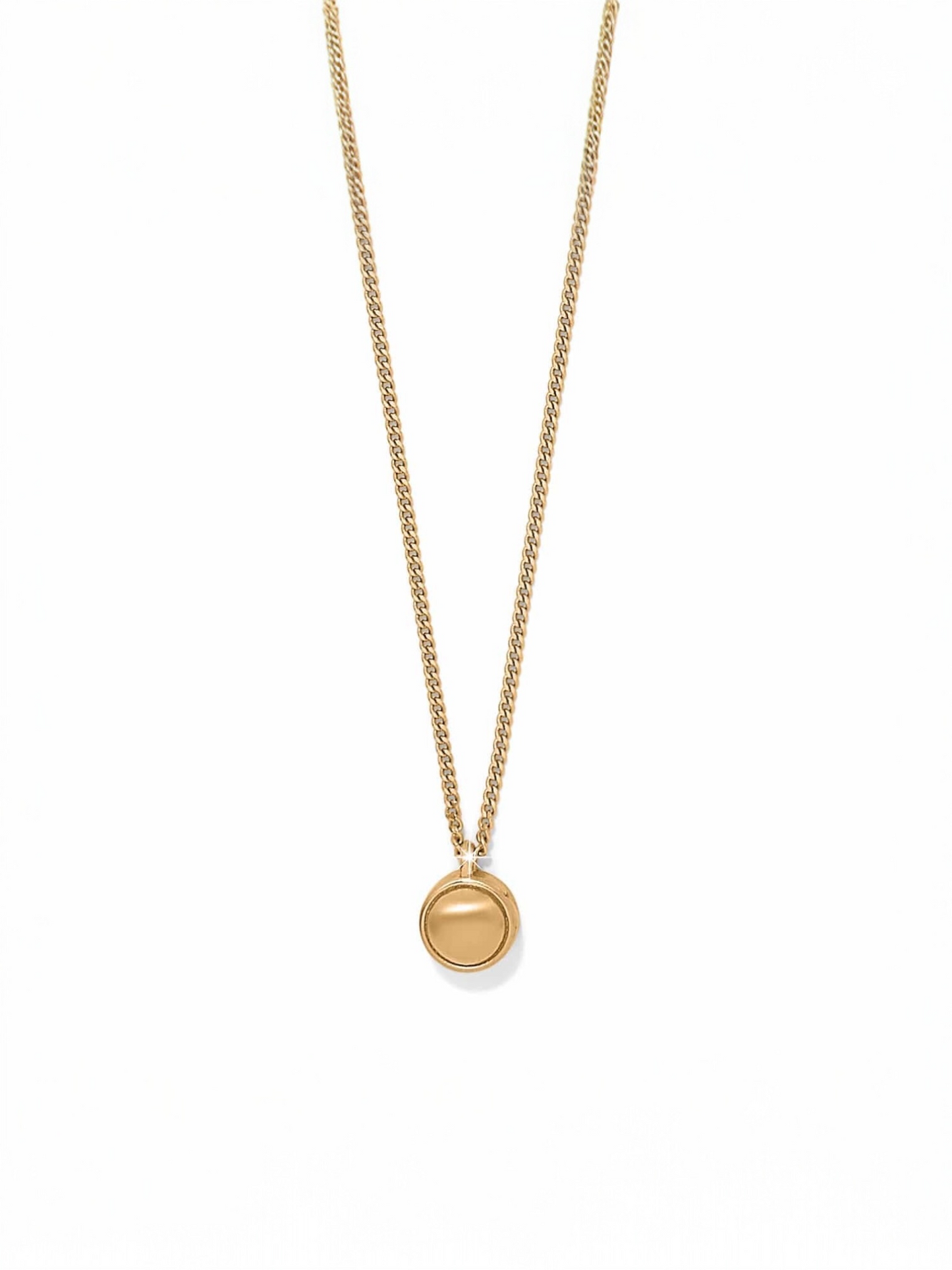 Contempo Nuevo Petite Dome Necklace - Gold