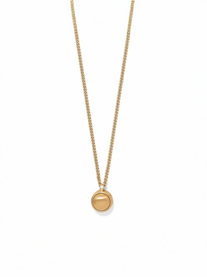 Contempo Nuevo Petite Dome Necklace - Gold