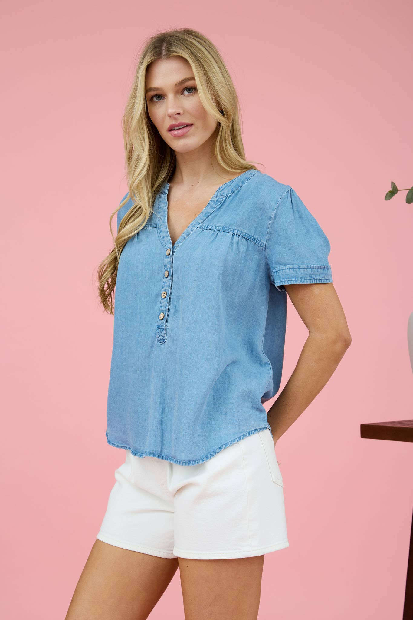Naomi Top - Chambray