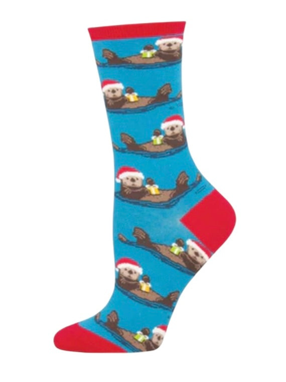 Women’s Otterly Merry Socks Blue