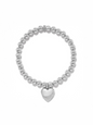 Brighton Meridian Petite Wave Heart Stretch Bracelet - Silver
