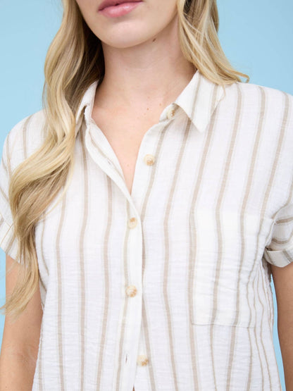 Camila Top - Light Khaki