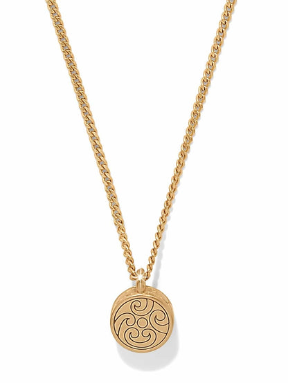 Contempo Nuevo Petite Dome Necklace - Gold
