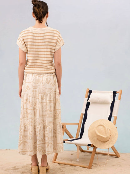 Riley Sweater Top - Khaki