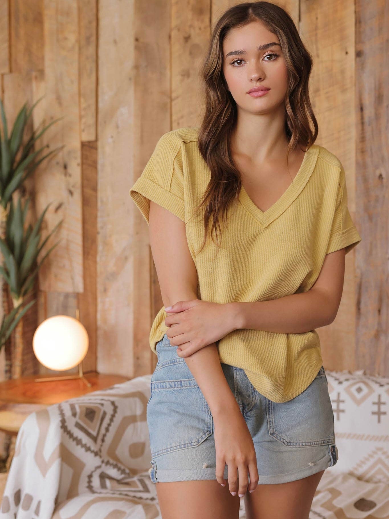 Zoe Top - Dusty Yellow
