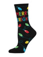 Women’s Merry And Bright Socks Black