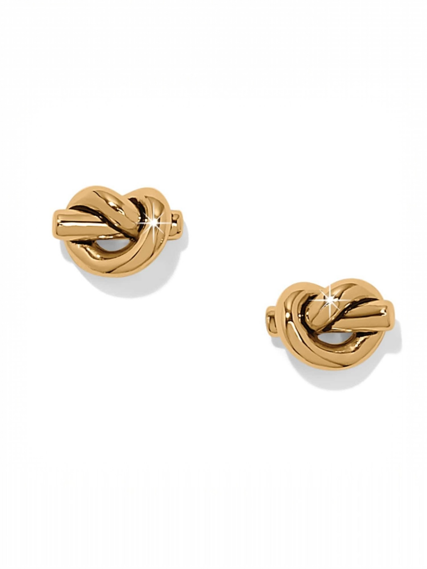 Interlok Single Knot Mini Earrings - Gold
