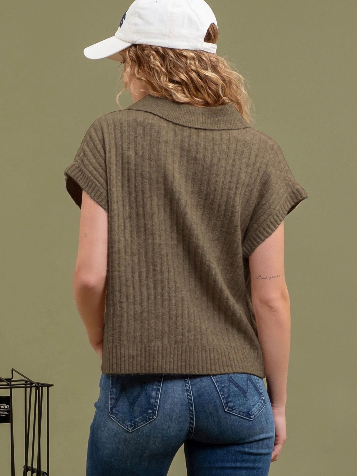 Addyson Sweater Top - Mocha