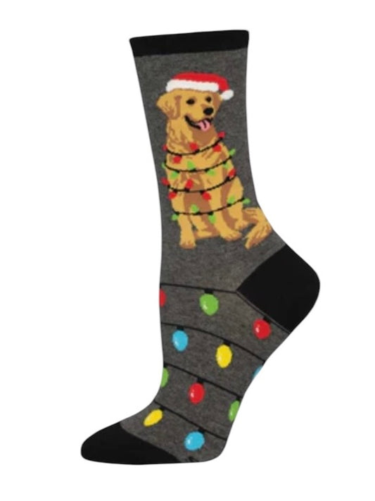 Women’s Dog Gone lights Socks Gray Heather