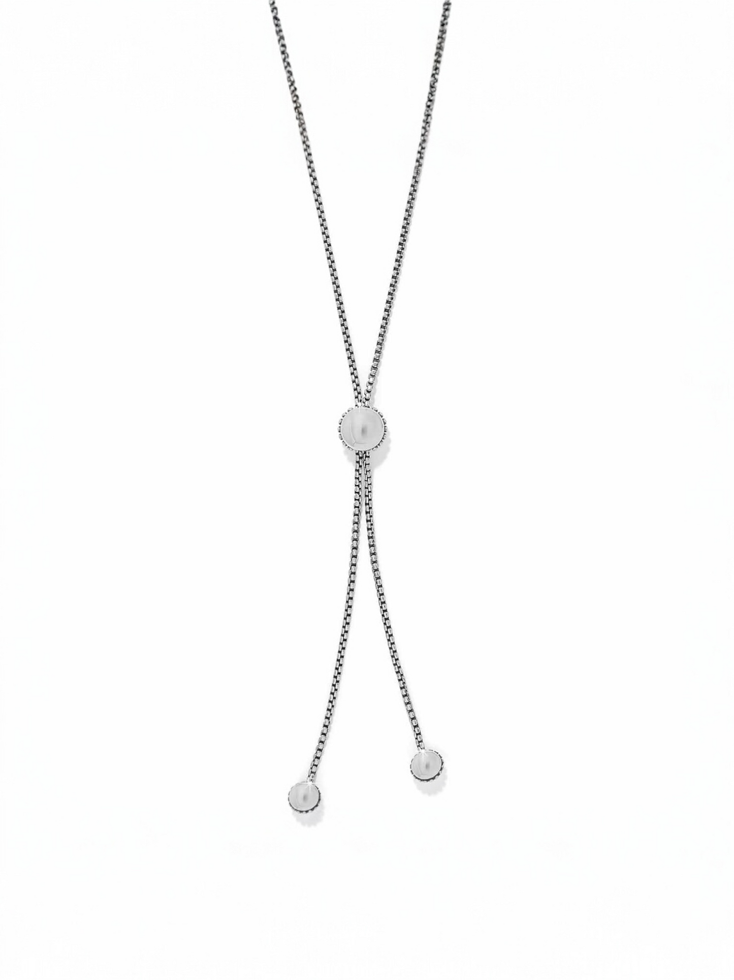 Pretty Tough Bold Stud Lariate Necklace