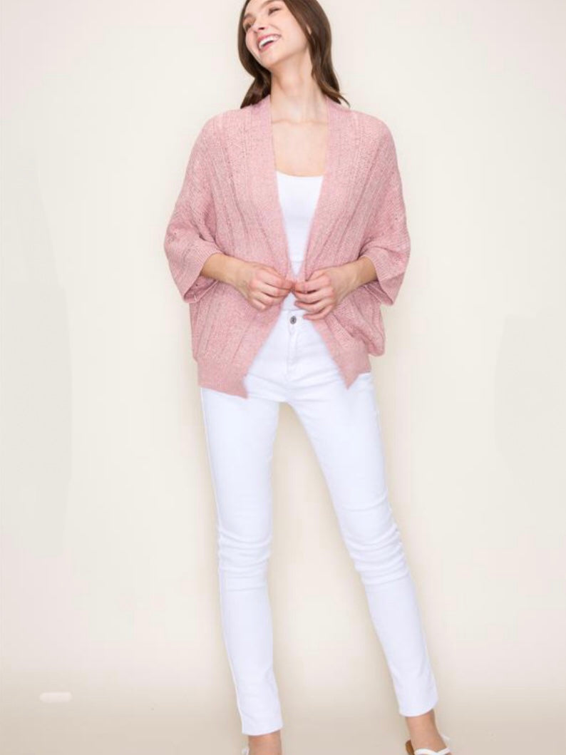 Oaklee Cardigan - Blush