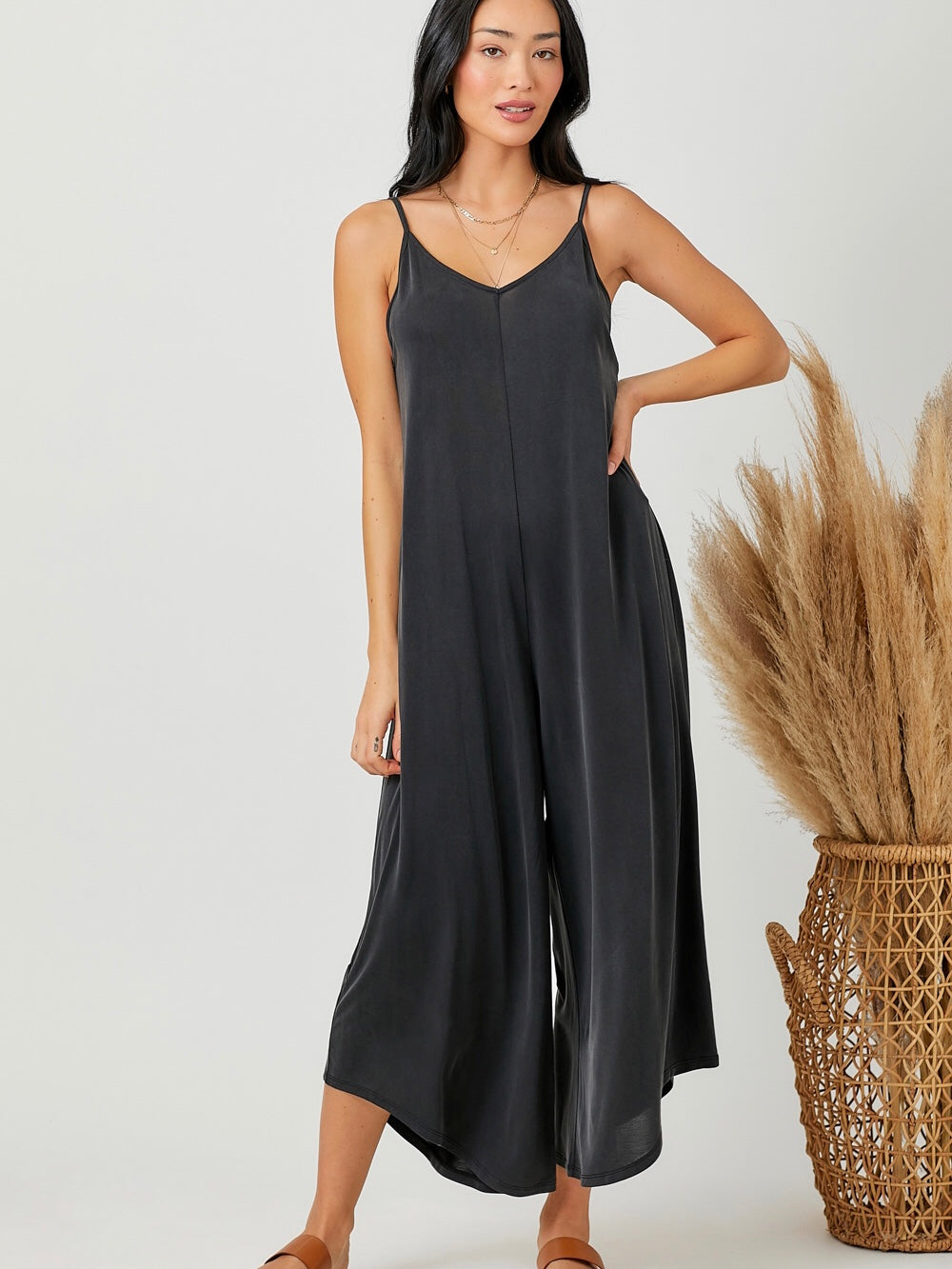 Averi Baggy Jumpsuit -Black