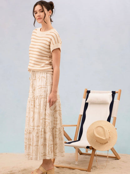 Riley Sweater Top - Khaki