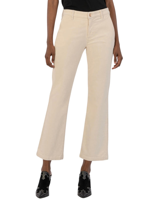 Kelsey Ankle Flare Corduroy Pant - Ivory