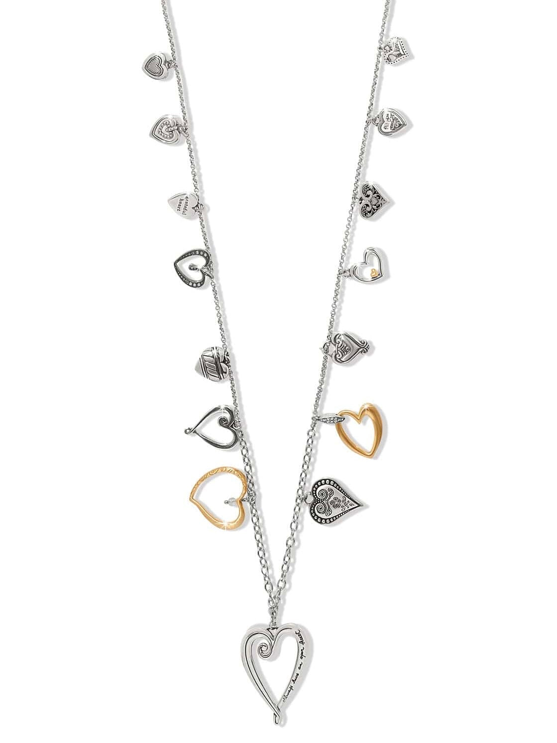 One Heart Large Long Necklace