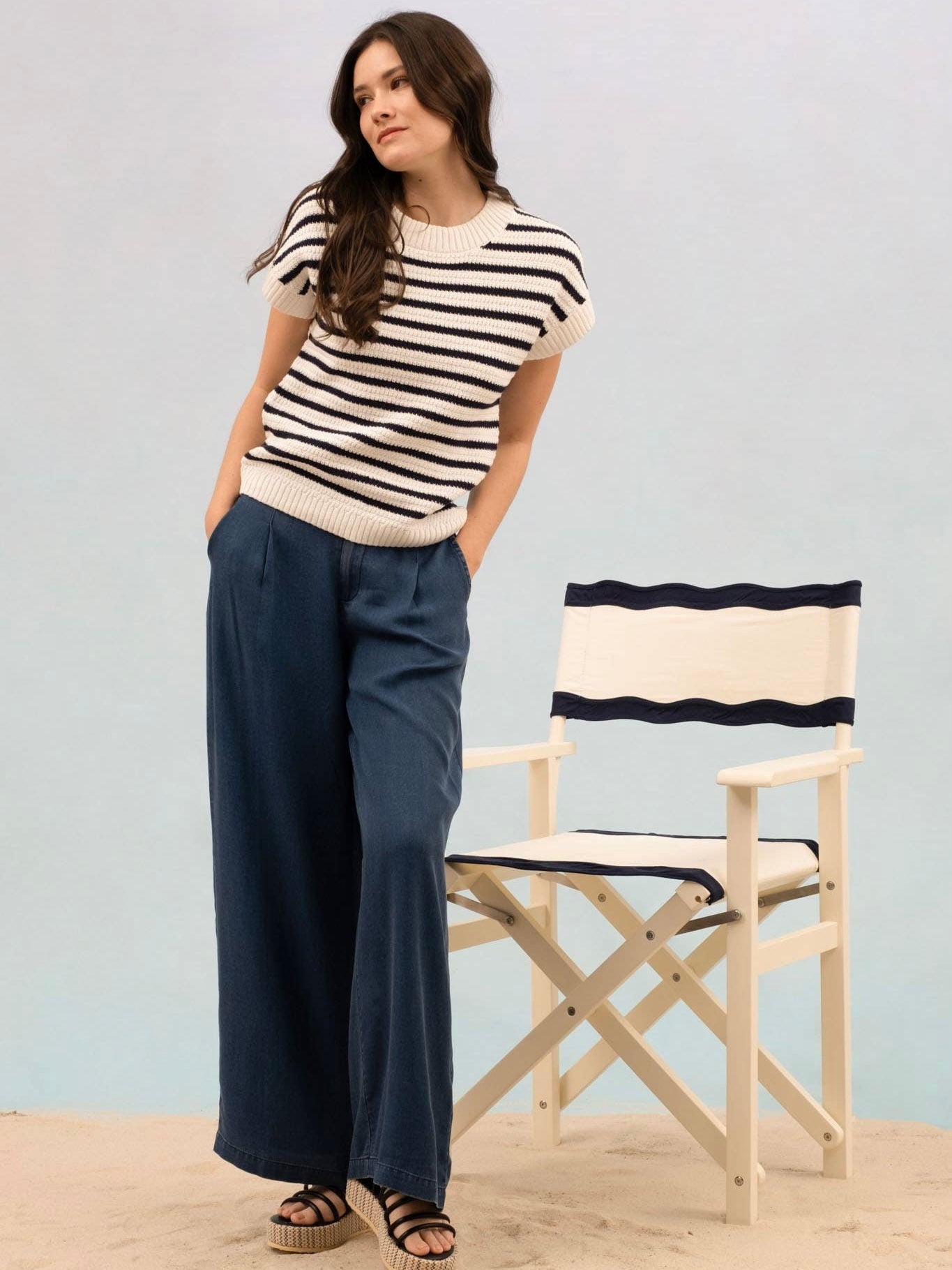 Riley Sweater Top - Black