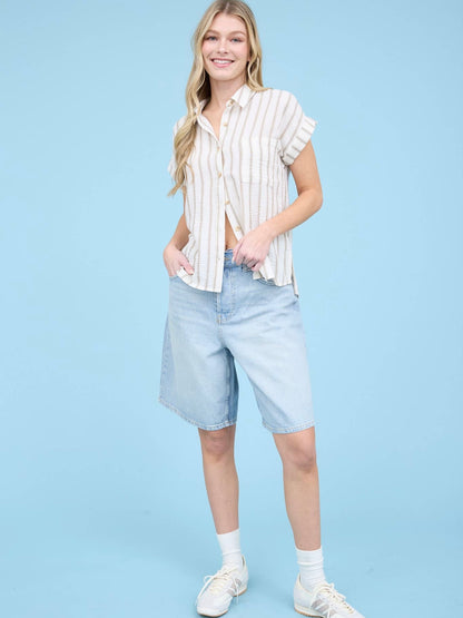 Camila Top - Light Khaki