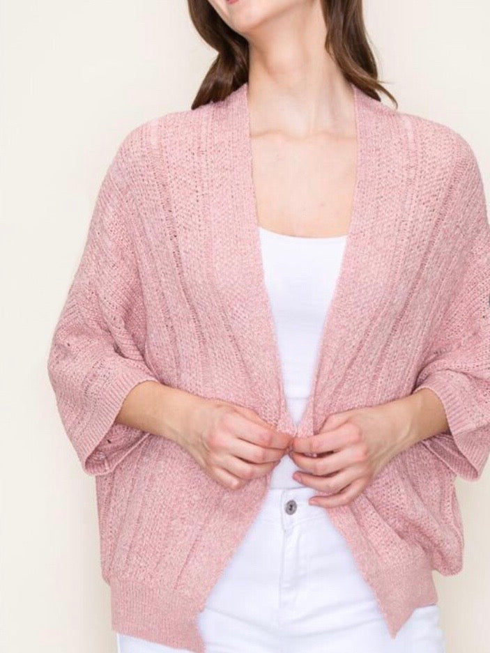 Oaklee Cardigan - Blush