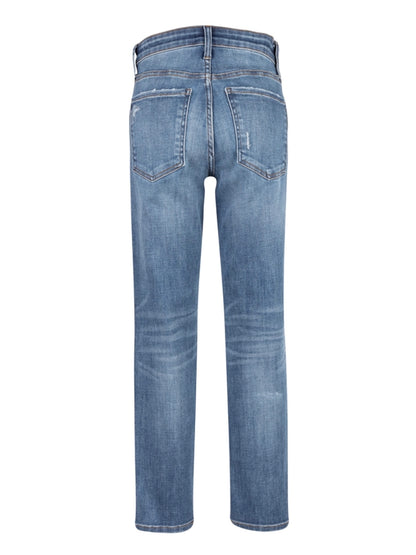 Rachael High Rise Fab Ab Ankle Mom Jean - Fire Wash