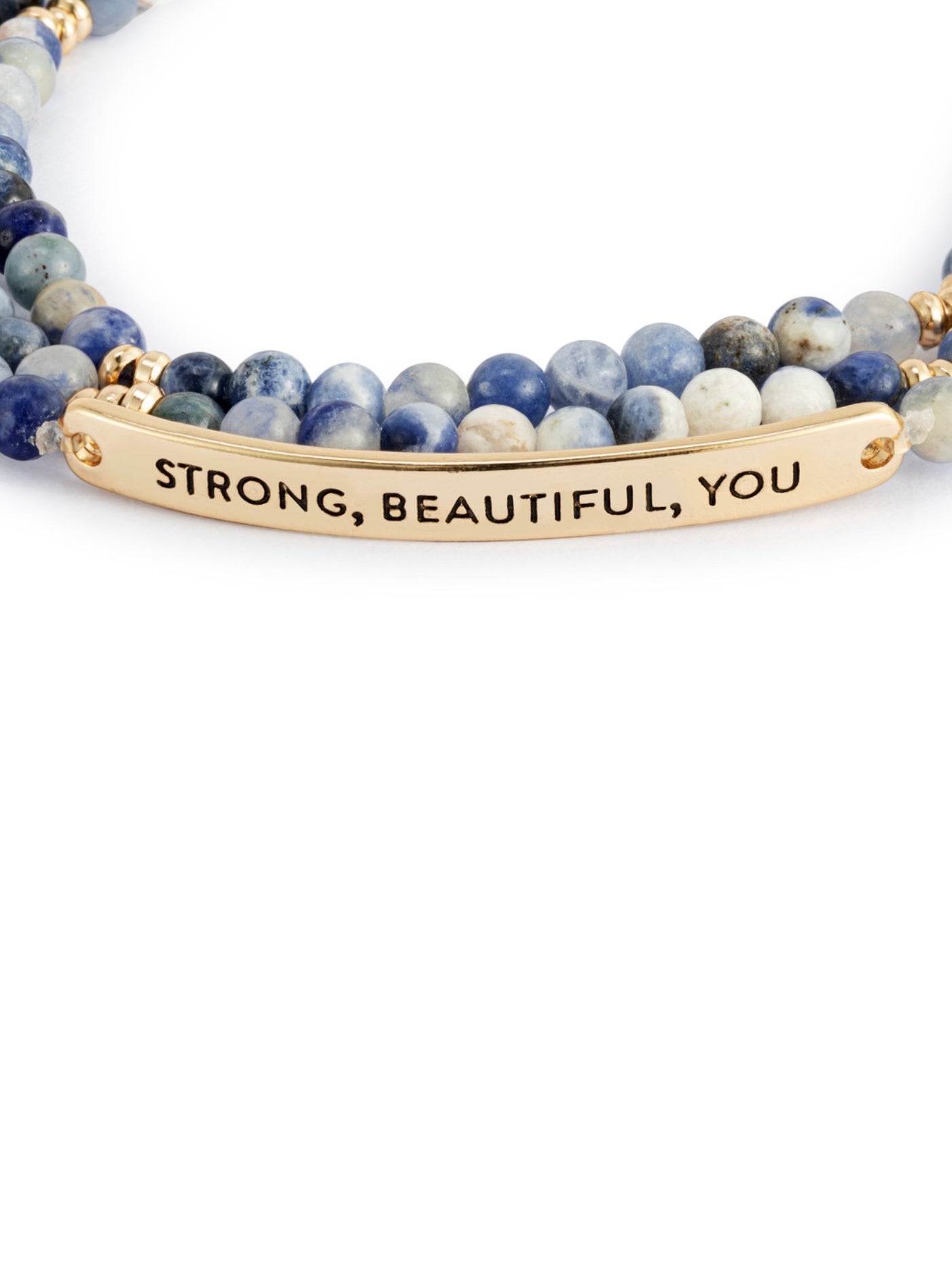 Strong, Beautiful You Necklace/Bracelet - Blue Mix