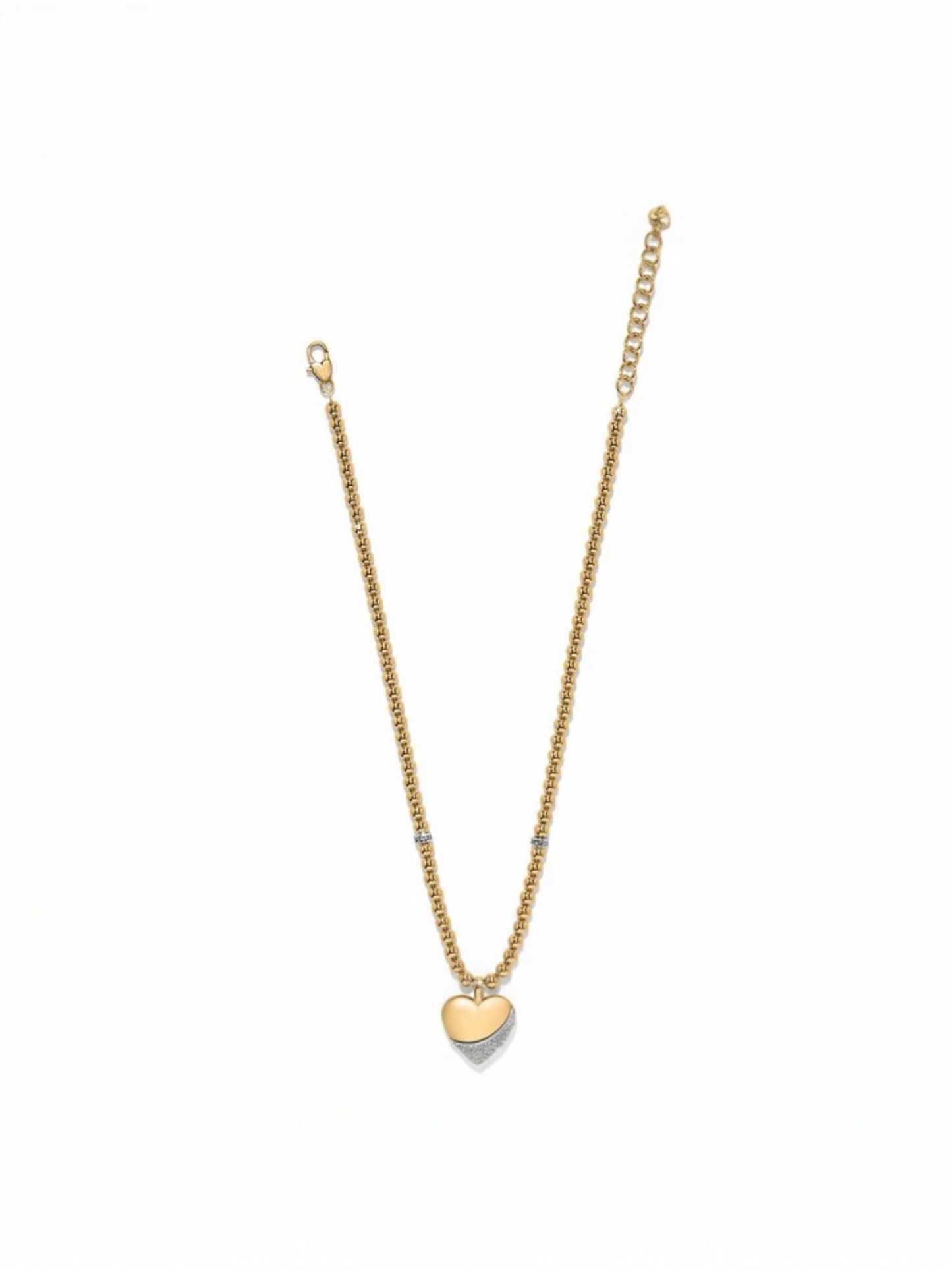 Brighton Meridian Petite Wave Heart Necklace - Gold