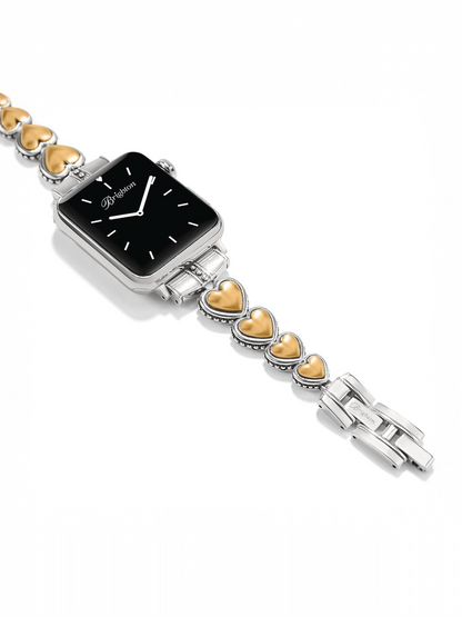 Pretty Tough Two Tone Heart Watch Band