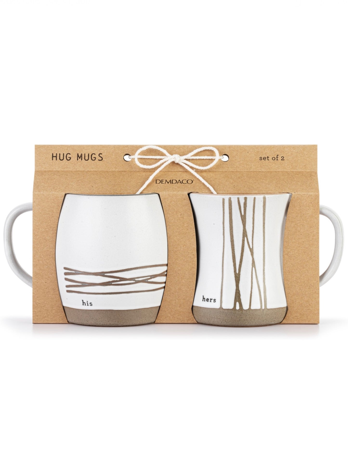 His & Hers Hug Mugs - Set of 2