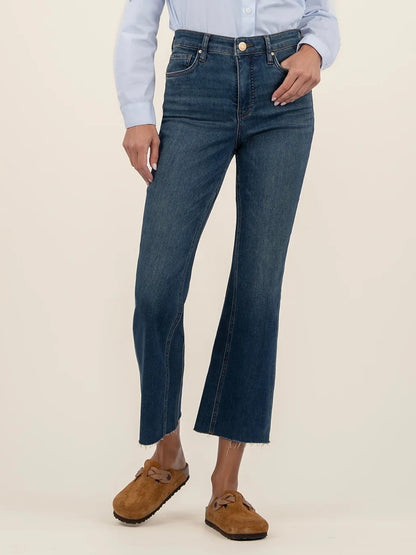 Kelsey High Rise Fab Ab Ankle Flare - Unusual Wash